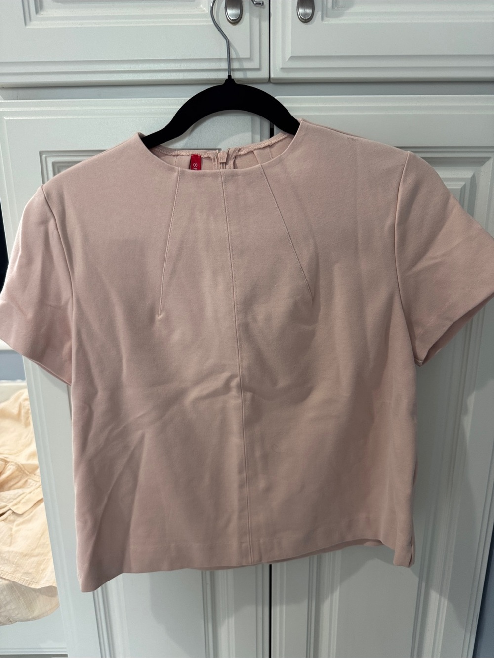 SPANX Short Sleeve Crewneck Top in Blush sz S like new